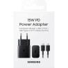 Зарядний пристрій Samsung USB-С 15W Black + Cable USB-C 1m (EP-T1510XBEGEU)