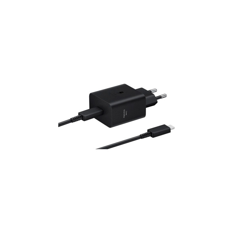 Зарядний пристрій Samsung 45W Compact Power Adapter (w C to C Cable) Black (EP-T4511XBEGEU)