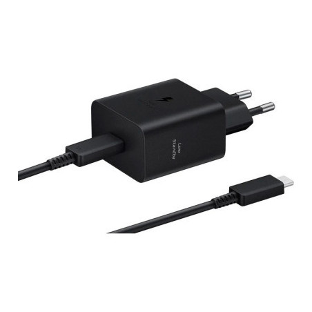 Зарядний пристрій Samsung 45W Compact Power Adapter (w C to C Cable) Black (EP-T4511XBEGEU)