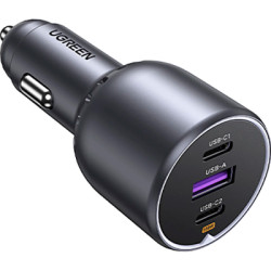 Зарядний пристрій Ugreen 3xUSB 130W (2xUSB-C+USB-A) QC3.0 (EC705) (35025)