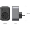 Зарядний пристрій Ugreen 3xUSB 30W Outlet Extender (2хUSB-A+USB-C) CD314 (90613)