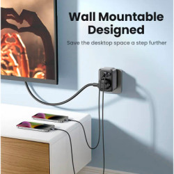 Зарядний пристрій Ugreen 3xUSB 30W Outlet Extender (2хUSB-A+USB-C) CD314 (90613)