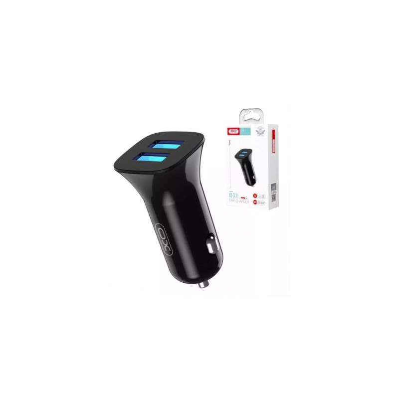 Зарядний пристрій XO CC31 2.4A/2 USB Black (XO-СC31-BK)