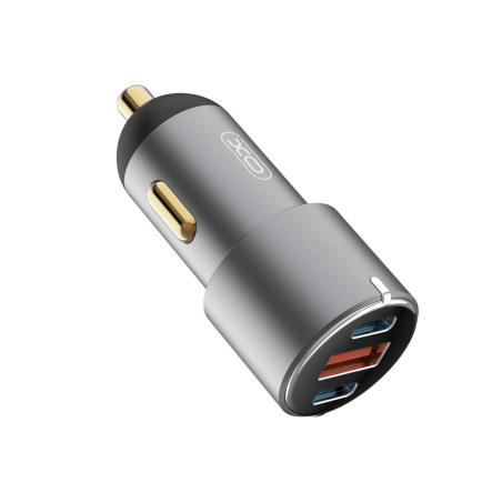 Зарядний пристрій XO CC45 1 USB QC 3.0 + 2 Type-C PD (60W) Black (XO-CC45-BK)