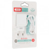 Зарядний пристрій XO L75 2USB/2.4A + Lightning White (XO-L75-L)