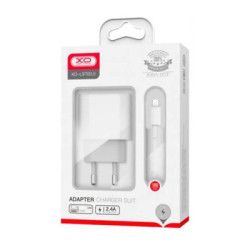 Зарядний пристрій XO L97 (1Type-C/1USB/2.4A) + USB - MicroUSB White (XO-L97-MC)