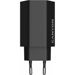 Зарядний пристрій Canyon HEXAGON 65 GaN 65W 2xPD 1xQC EU Black (CND-CHAHEX65B)