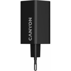 Зарядний пристрій Canyon HEXAGON 65 GaN 65W 2xPD 1xQC EU Black (CND-CHAHEX65B)