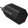 Зарядний пристрій Canyon HEXAGON 65 GaN 65W 2xPD 1xQC EU Black (CND-CHAHEX65B)