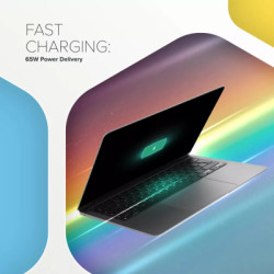 Зарядний пристрій Canyon HEXAGON 65 GaN 65W 2xPD 1xQC EU White (CND-CHAHEX65W)