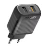 Зарядний пристрій Promate 18W 2xUSB-A (biplug-qc3.eu-bk)