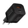 Зарядний пристрій Promate 33W USB-C + USB-A (powerport-33.black)