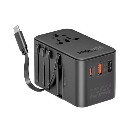 Зарядний пристрій Promate tripmate-gan70r