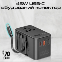 Зарядний пристрій Promate tripmate-gan70r