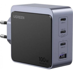 Зарядний пристрій Ugreen 4xUSB 100W (3xUSB-C+USB-A) Gan Nexode Fast Charger Grey X565 (35043)