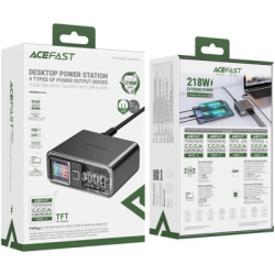 Зарядний пристрій Acefast 4xUSB 218W (3xUSB-C + USB-A) Gan Z4 Fast Charger (6974316282587)
