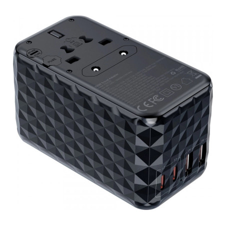 Зарядний пристрій Choetech 4xUSB 100W PD (2хUSB-C+2хUSB-A) сharger diamond model black (PD6028-BK)