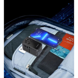 Зарядний пристрій Choetech 4xUSB 100W PD (2хUSB-C+2хUSB-A) сharger diamond model black (PD6028-BK)