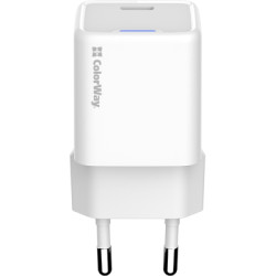 Зарядний пристрій ColorWay GaN Mini 25W PD Port PPS USB-C white (CW-CHS052PD-WT)