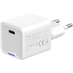 Зарядний пристрій ColorWay GaN Mini 25W PD Port PPS USB-C white (CW-CHS052PD-WT)