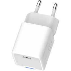 Зарядний пристрій ColorWay GaN Mini 25W PD Port PPS USB-C white (CW-CHS052PD-WT)