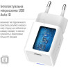 Зарядний пристрій ColorWay GaN Mini 30W PD Port PPS USB-C white + cable Type-C (CW-CHS054PDC-WT)