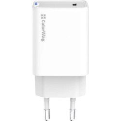 Зарядний пристрій ColorWay GaN Mini 45W PD Port PPS USB-C white (CW-CHS057PD-WT)