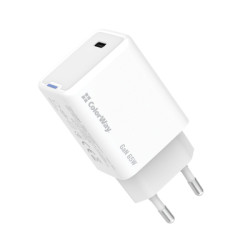 Зарядний пристрій ColorWay GaN Mini 65W PD Port PPS USB-C white (CW-CHS049PD-WT)