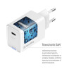 Зарядний пристрій ColorWay GaN Mini 65W PD Port PPS USB-C white (CW-CHS049PD-WT)