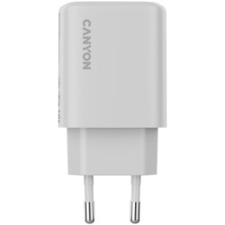 Зарядний пристрій Canyon OnCharge 200 20W 1xPD 1xQC EU White (CNE-CHA200-21)