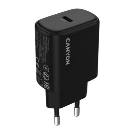 Зарядний пристрій Canyon OnCharge 250 25W 1xPD EU Black (CNE-CHA250-11)