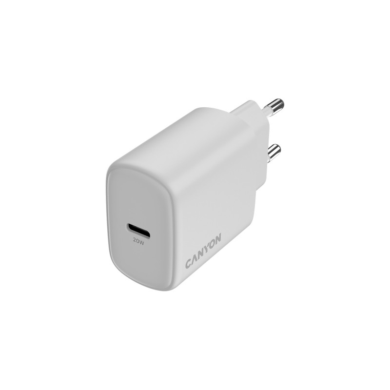 Зарядний пристрій Canyon OnCharge 250 25W 1xPD EU White (CNE-CHA250-01)