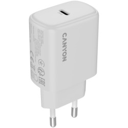 Зарядний пристрій Canyon OnCharge 250 25W 1xPD EU White (CNE-CHA250-01)