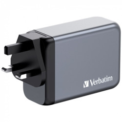 Зарядний пристрій Verbatim GaN 240 W 4 ports (USB-C-140 W,USB-C-100 W,USB-C-65 W /USB-A -3.0) (32205)