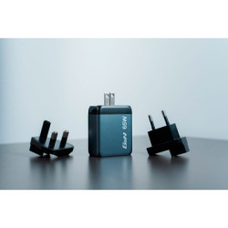 Зарядний пристрій Verbatim GaN 65 W 3 ports (2xUSB-C-65 W /USB-A -3.0) (32201)