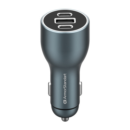 Зарядний пристрій Armorstandart Resolute Power ASPP-21 120W 2xUSB-C, 1xUSB-A (ARM70026)