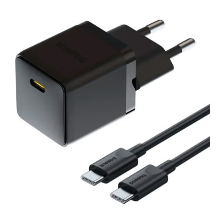 Зарядний пристрій Baseus Palm Fast Charger 1C 20W + Cable 1.0m Type-C 60W black (P10111602113-01)