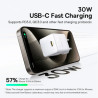Зарядний пристрій Baseus Palm Fast Charger 1C 30W + Cable 1.0m Type-C 60W white (P10111605213-01)