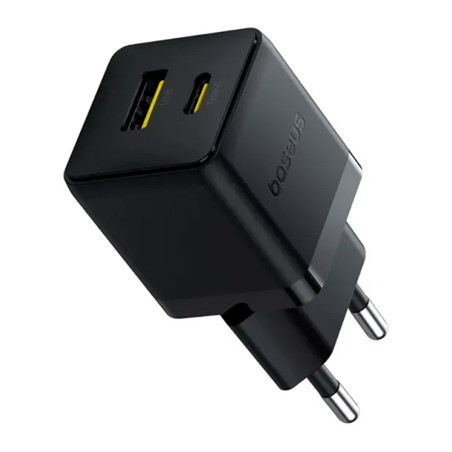 Зарядний пристрій Baseus Palm Fast Charger C+U 20W black (P10111608113-00)