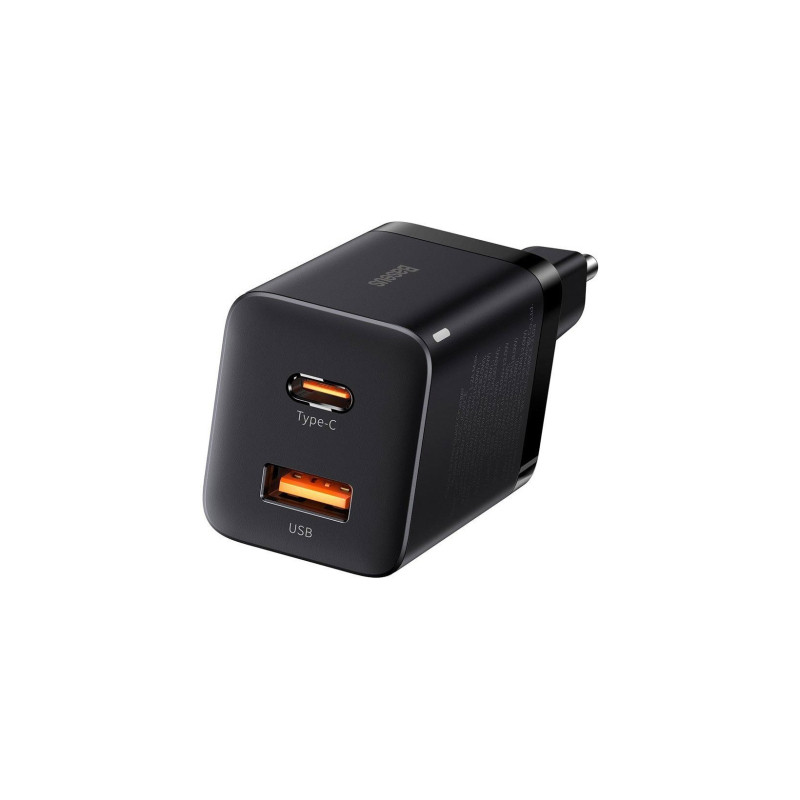 Зарядний пристрій Baseus Super Si Pro Quick Charger C+U 30W black (CCSUPP-E01)