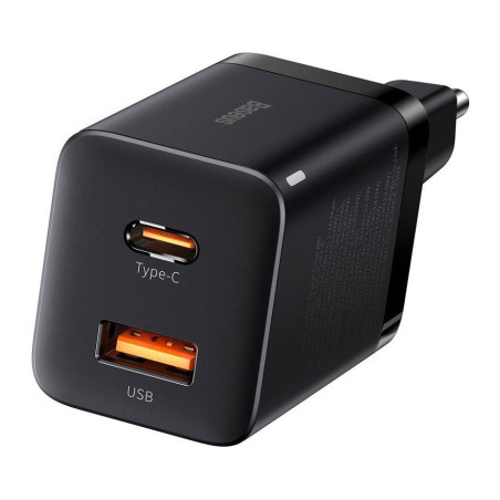Зарядний пристрій Baseus Super Si Pro Quick Charger C+U 30W black (CCSUPP-E01)