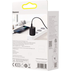 Зарядний пристрій Baseus Super Si Pro Quick Charger C+U 30W black (CCSUPP-E01)