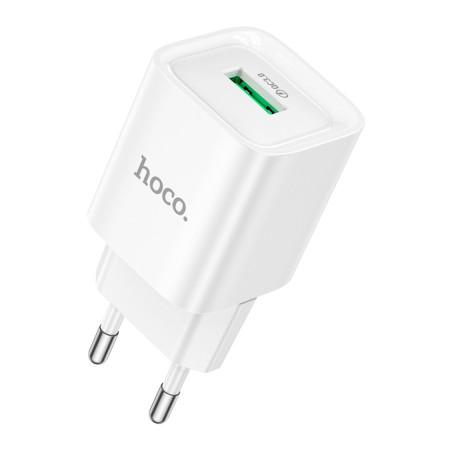 Зарядний пристрій HOCO C145A Charm USB QC3.0 White (6942007630214)