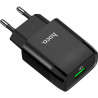 Зарядний пристрій HOCO C72Q Glorious USB QC3.0 18W Black (6931474732507)