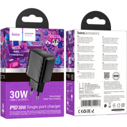 Зарядний пристрій HOCO CS22A Value USB-C PD30W Black (6942007609913)