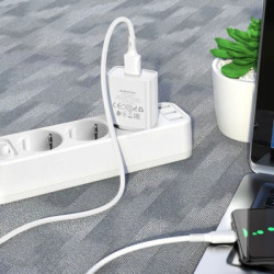 Зарядний пристрій BOROFONE BA74A Aspirer USB + cable USB to Micro 5P White (6974443388664)