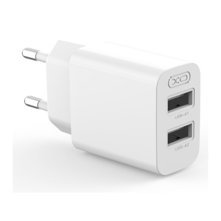 Зарядний пристрій XO L109 12W 2xUSB-A White (L109_White)