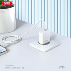 Зарядний пристрій XO L126 20W USB-C PD White (L126_White)
