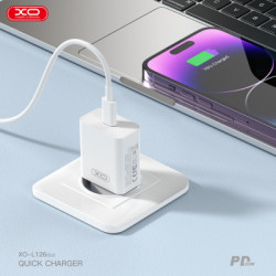 Зарядний пристрій XO L126 20W USB-C PD White (L126_White)