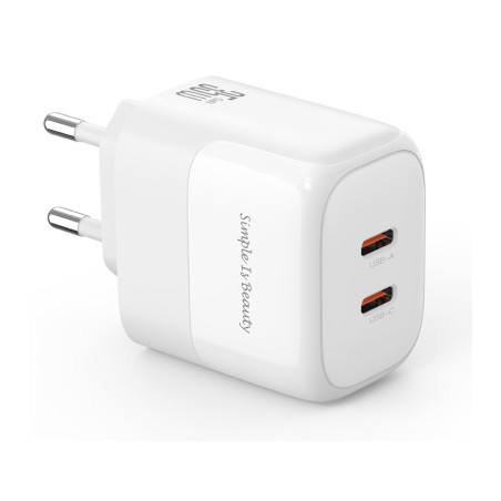 Зарядний пристрій XO L140 35W 2xUSB-C PD White (L140_White)